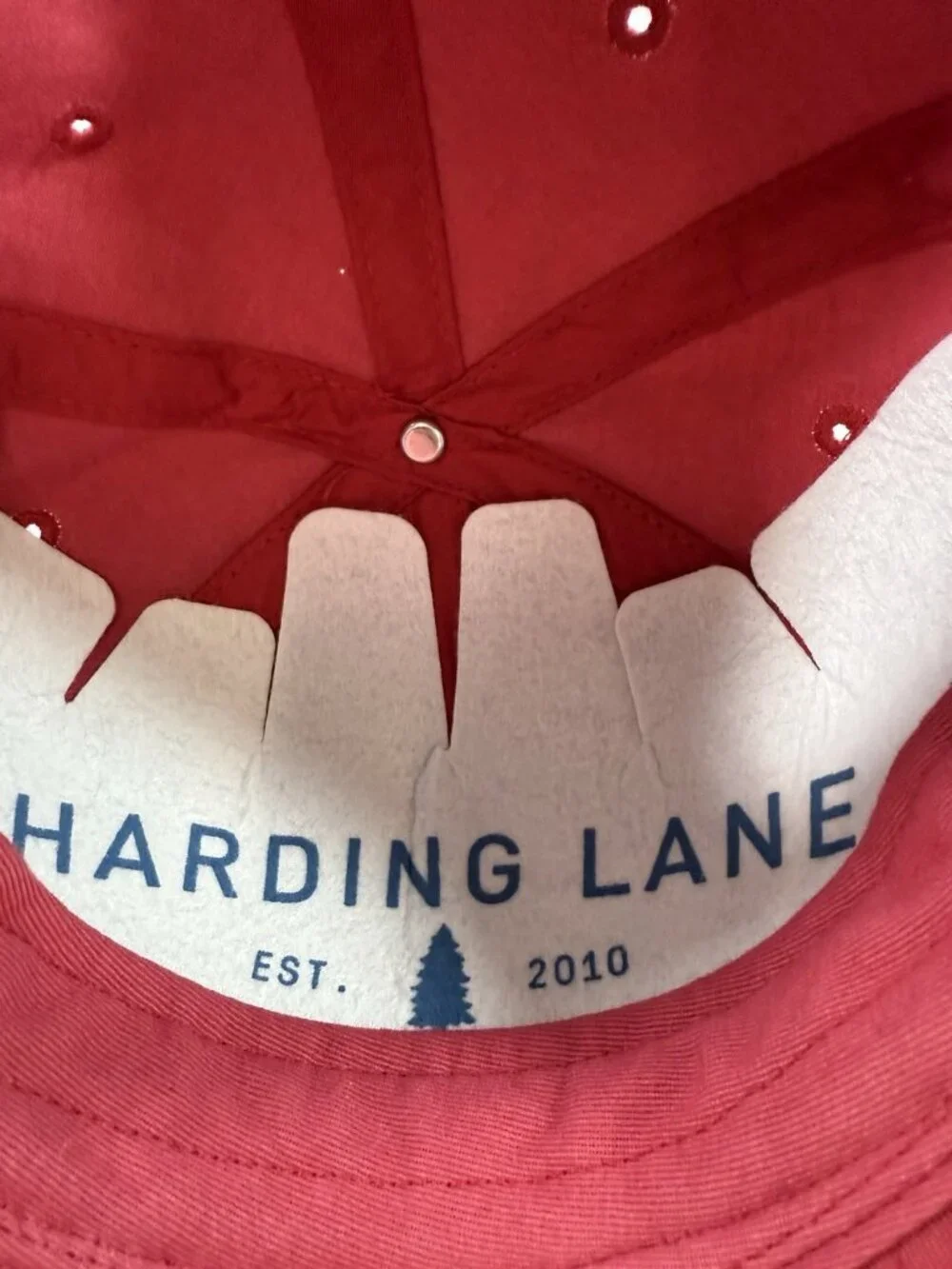 Harding Lane New England Kids Hat Needlepoint Football Adjustable Red Cotton